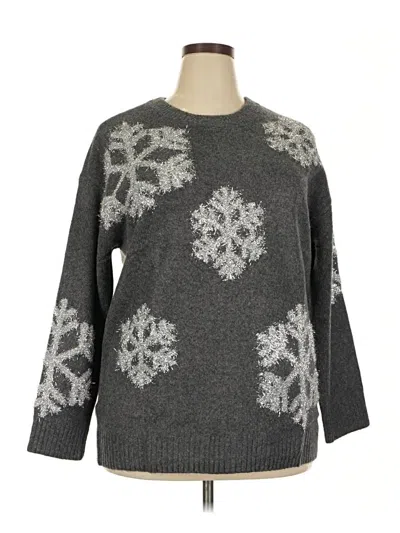 Lane Bryant Pullover Sweater In Gray