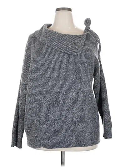 Pre-owned Lane Bryant Pullover Sweater In Gray