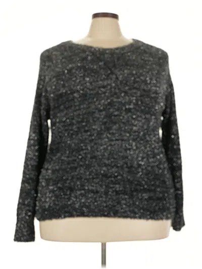 Pre-owned Lane Bryant Pullover Sweater In Gray