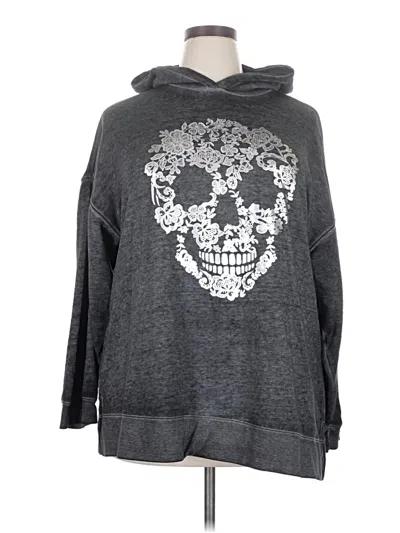 Pre-owned Lane Bryant Pullover Sweater In Gray