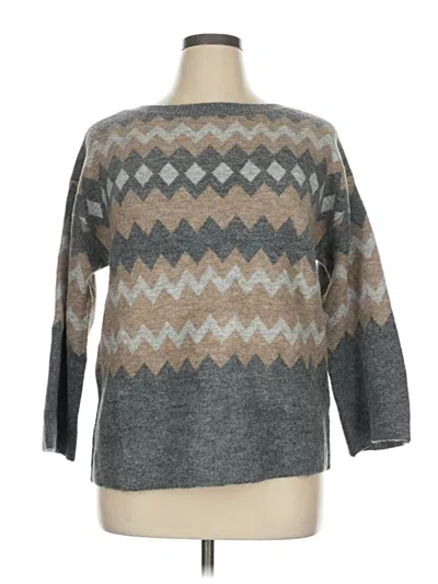 Pre-owned Lane Bryant Pullover Sweater In Gray
