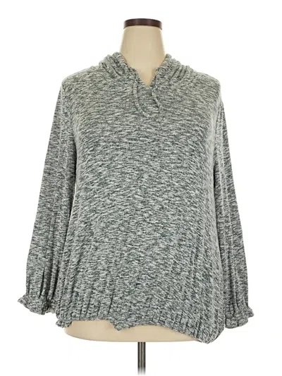 Pre-owned Lane Bryant Pullover Sweater In Gray