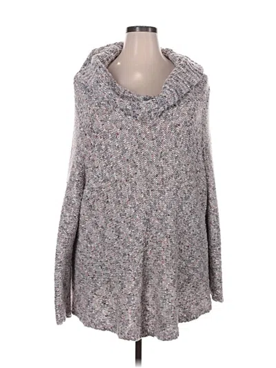 Pre-owned Lane Bryant Pullover Sweater In Gray