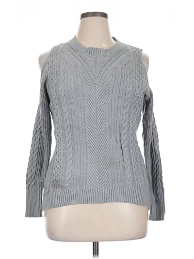 Pre-owned Lane Bryant Pullover Sweater In Gray