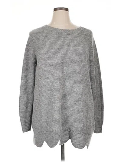 Pre-owned Lane Bryant Pullover Sweater In Gray