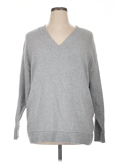 Pre-owned Lane Bryant Pullover Sweater In Gray