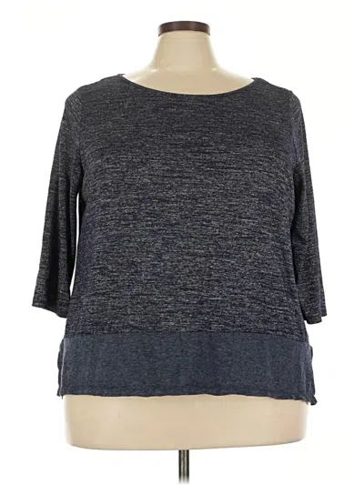 Pre-owned Lane Bryant Pullover Sweater In Gray