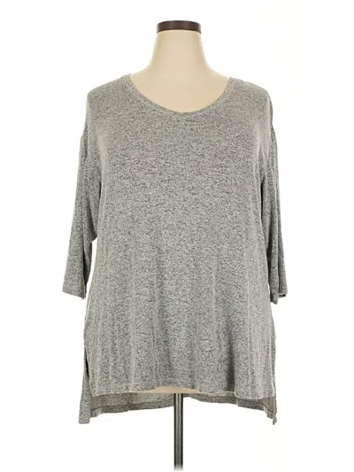 Pre-owned Lane Bryant Pullover Sweater In Gray