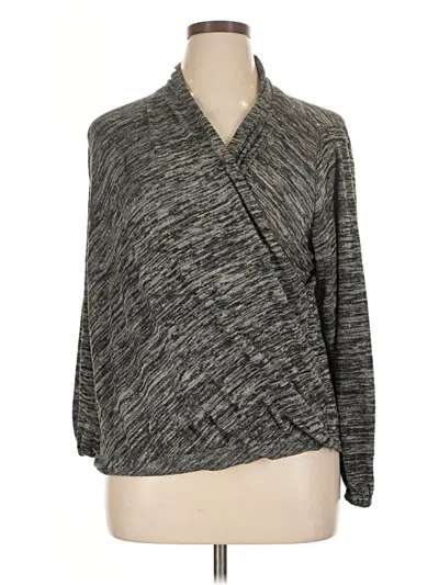 Pre-owned Lane Bryant Pullover Sweater In Gray