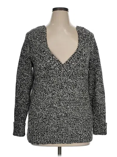 Pre-owned Lane Bryant Pullover Sweater In Gray