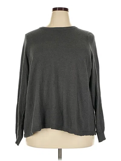 Pre-owned Lane Bryant Pullover Sweater In Gray