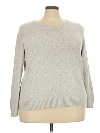 Pre-owned Lane Bryant Pullover Sweater In Gray