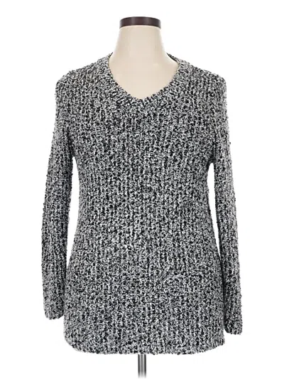 Pre-owned Lane Bryant Pullover Sweater In Gray