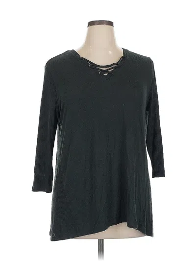 Pre-owned Lane Bryant Pullover Sweater In Green