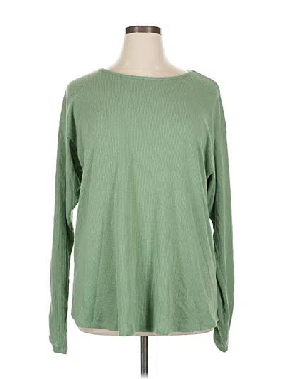 Pre-owned Lane Bryant Pullover Sweater In Green