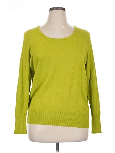 Pre-owned Lane Bryant Pullover Sweater In Green