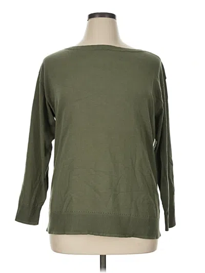 Lane Bryant Pullover Sweater In Green