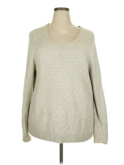 Pre-owned Lane Bryant Pullover Sweater In Ivory