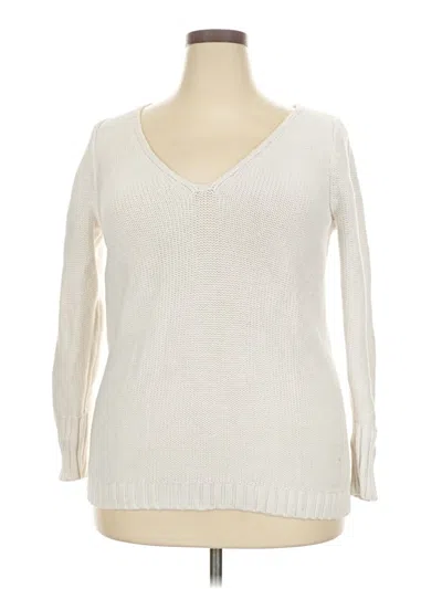 Pre-owned Lane Bryant Pullover Sweater In Ivory
