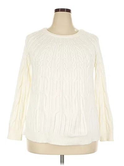 Pre-owned Lane Bryant Pullover Sweater In Ivory