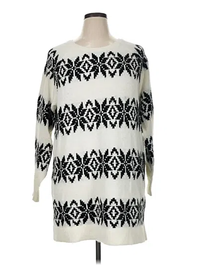 Pre-owned Lane Bryant Pullover Sweater In Ivory