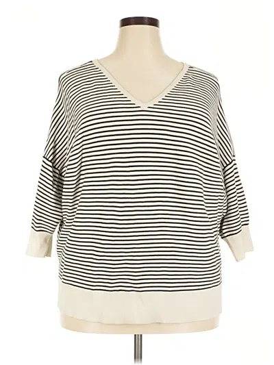 Pre-owned Lane Bryant Pullover Sweater In Ivory