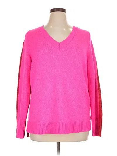 Pre-owned Lane Bryant Pullover Sweater In Pink