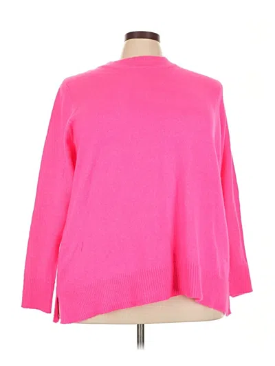 Pre-owned Lane Bryant Pullover Sweater In Pink