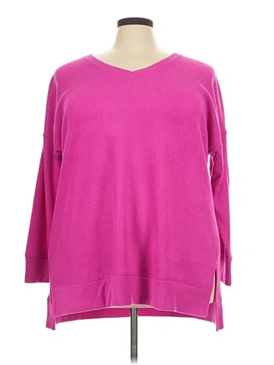 Lane Bryant Pullover Sweater In Pink