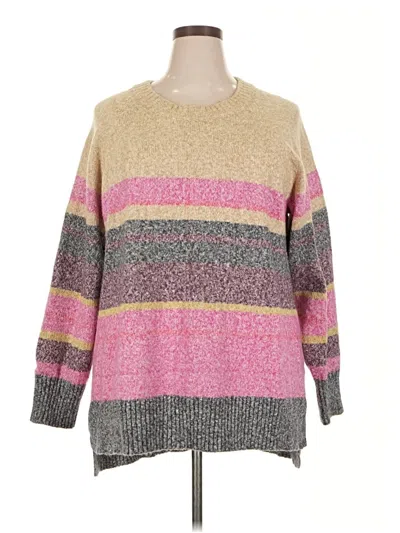 Pre-owned Lane Bryant Pullover Sweater In Pink