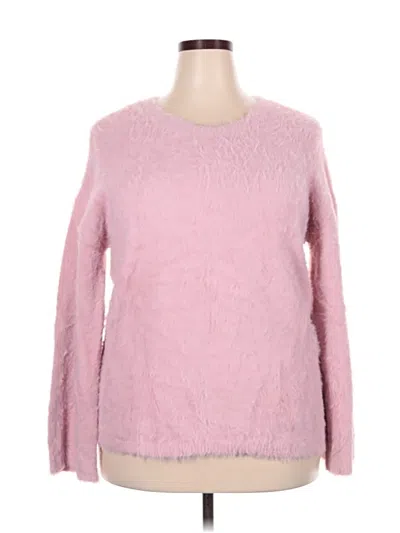 Pre-owned Lane Bryant Pullover Sweater In Pink
