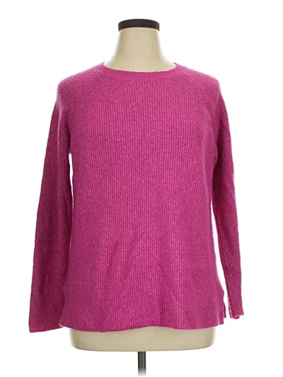 Pre-owned Lane Bryant Pullover Sweater In Pink