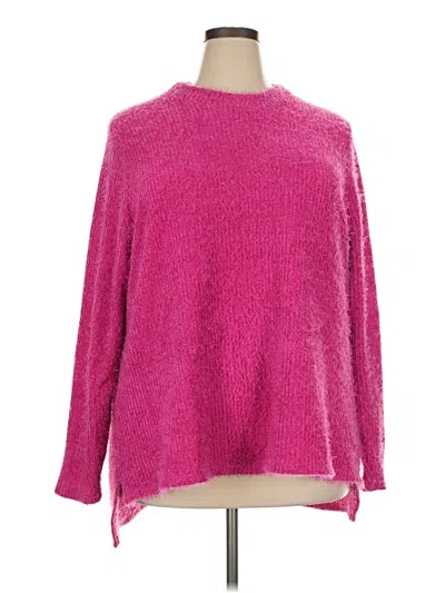 Pre-owned Lane Bryant Pullover Sweater In Pink