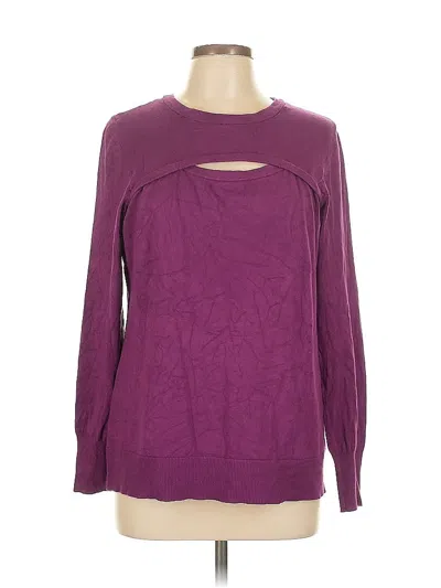 Pre-owned Lane Bryant Pullover Sweater In Purple
