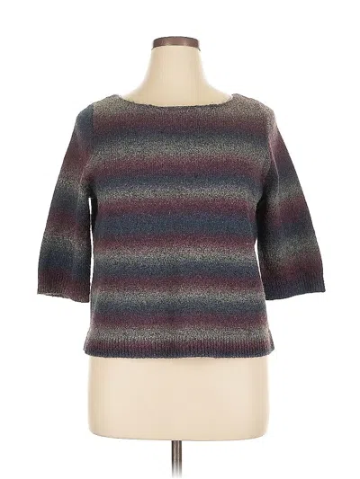 Pre-owned Lane Bryant Pullover Sweater In Purple