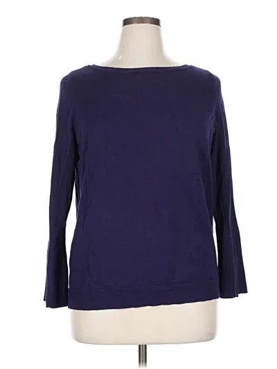 Pre-owned Lane Bryant Pullover Sweater In Purple