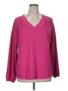 Lane Bryant Pullover Sweater In Purple
