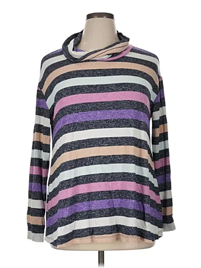 Pre-owned Lane Bryant Pullover Sweater In Purple