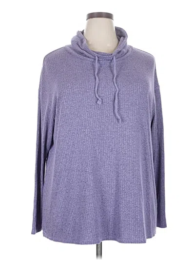 Pre-owned Lane Bryant Pullover Sweater In Purple