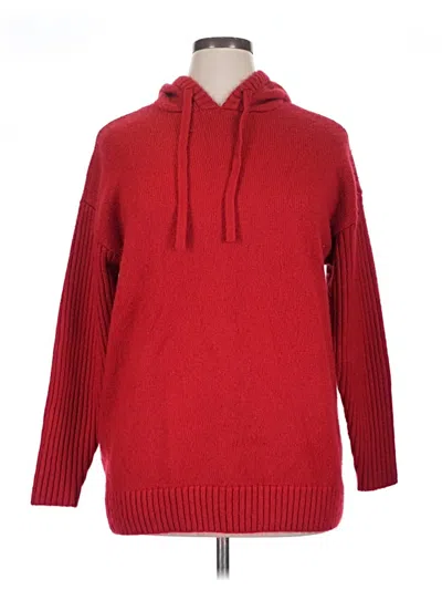 Pre-owned Lane Bryant Pullover Sweater In Red