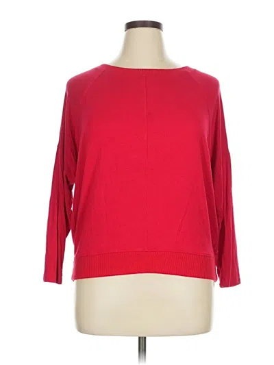 Pre-owned Lane Bryant Pullover Sweater In Red