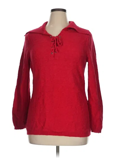 Pre-owned Lane Bryant Pullover Sweater In Red