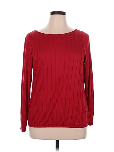 Pre-owned Lane Bryant Pullover Sweater In Red