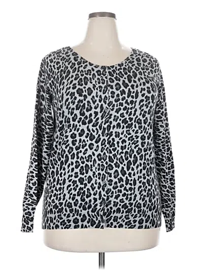 Pre-owned Lane Bryant Pullover Sweater In Silver