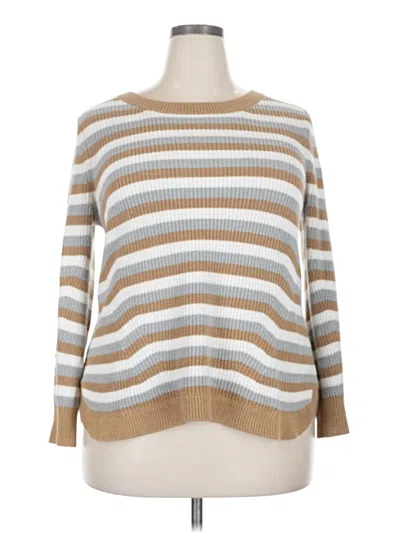 Pre-owned Lane Bryant Pullover Sweater In Tan