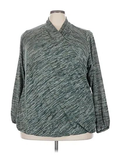 Pre-owned Lane Bryant Pullover Sweater In Teal