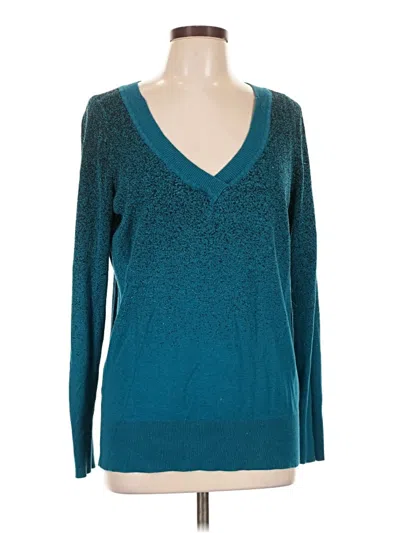 Pre-owned Lane Bryant Pullover Sweater In Teal