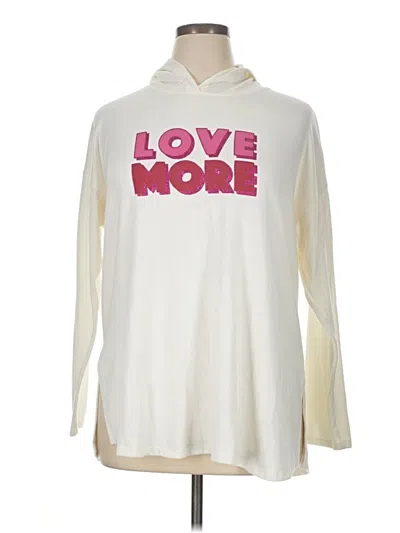 Pre-owned Lane Bryant Pullover Sweater In White