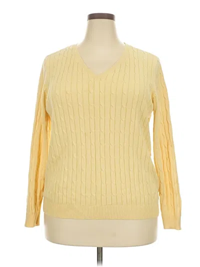 Pre-owned Lane Bryant Pullover Sweater In Yellow