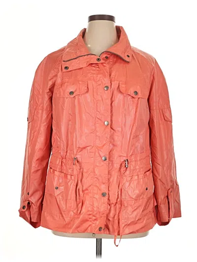Pre-owned Lane Bryant Raincoat In Orange